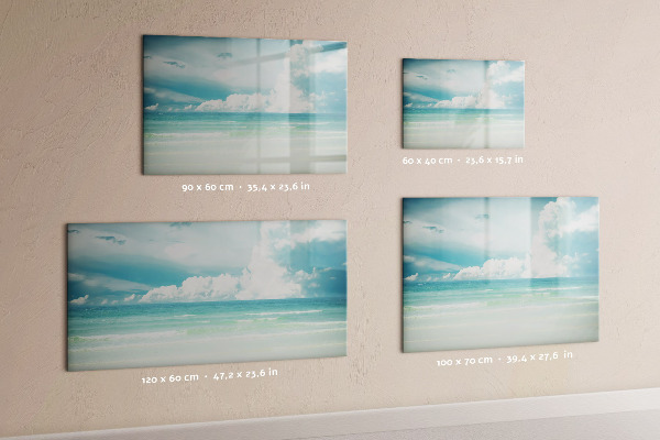 Dry erase board magnetic Magnetic board with seaside photos