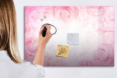 Magnetic dry erase board Pink board for photos and notes
