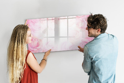 Magnetic dry erase board Pink board for photos and notes