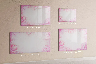Magnetic dry erase board Pink board for photos and notes