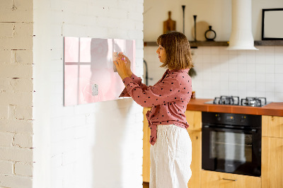 Dry erase board magnetic A board for presenting memories and photos