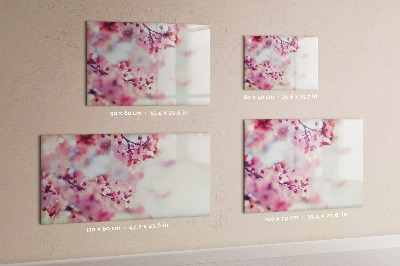 Magnetic dry erase board Floral collage with photos and notes