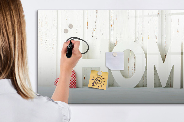 Dry erase board magnetic Wall decoration with personal memories