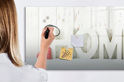 Dry erase board magnetic Wall decoration with personal memories