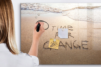 Magnetic dry erase board Time for changes and memories
