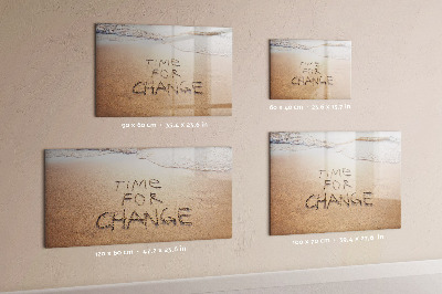 Magnetic dry erase board Time for changes and memories