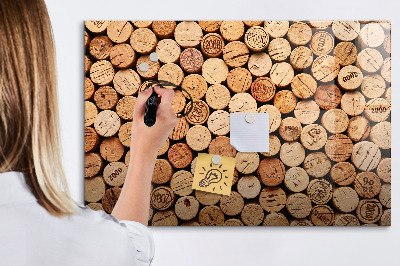 Dry erase board magnetic Wine Cork Photo Board