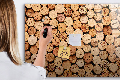 Dry erase board magnetic Wine Cork Photo Board