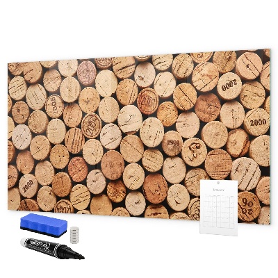 Dry erase board magnetic Wine Cork Photo Board