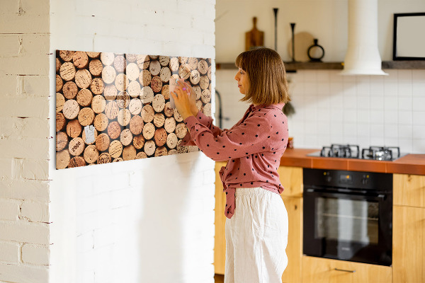 Dry erase board magnetic Wine Cork Photo Board