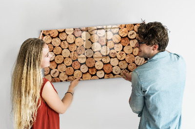 Dry erase board magnetic Wine Cork Photo Board