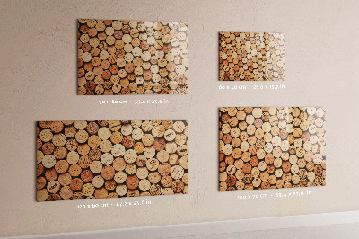 Dry erase board magnetic Wine Cork Photo Board
