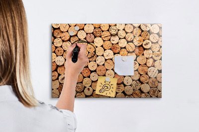 Dry erase board magnetic Wine Cork Photo Board