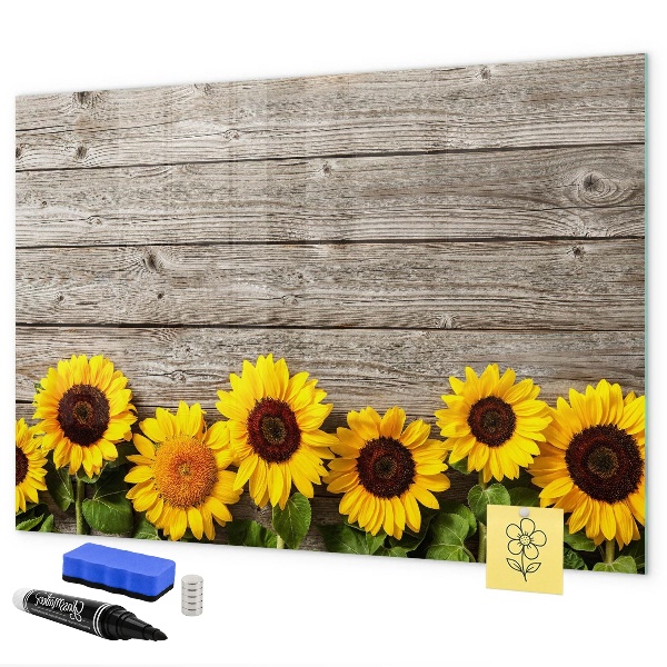 Magnetic dry erase board Creative Sunflower Flower Board
