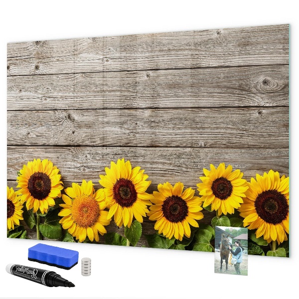 Magnetic dry erase board Creative Sunflower Flower Board