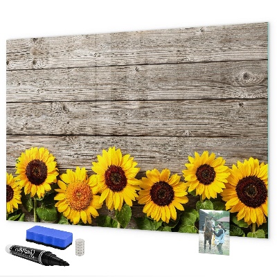 Magnetic dry erase board Creative Sunflower Flower Board