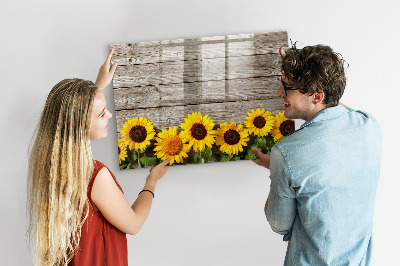 Magnetic dry erase board Creative Sunflower Flower Board