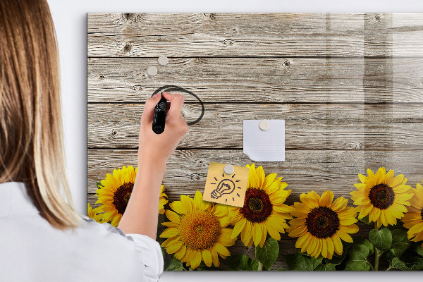 Magnetic dry erase board Creative Sunflower Flower Board