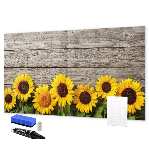 Magnetic dry erase board Creative Sunflower Flower Board