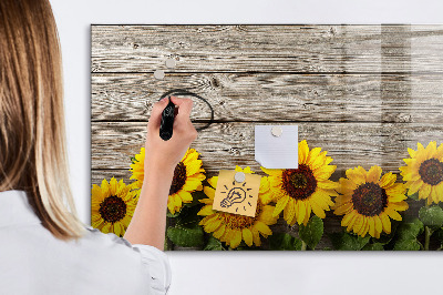 Magnetic dry erase board Creative Sunflower Flower Board