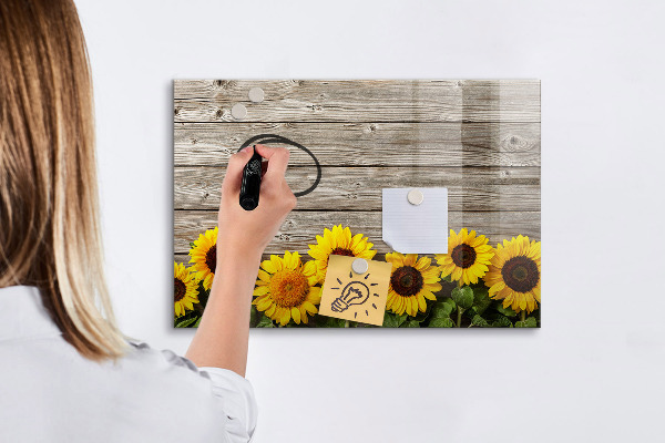 Magnetic dry erase board Creative Sunflower Flower Board