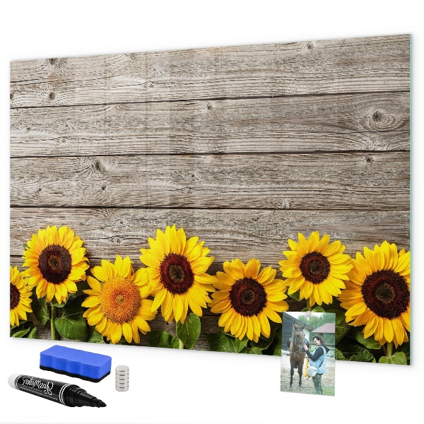 Magnetic dry erase board Creative Sunflower Flower Board
