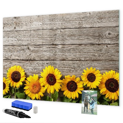Magnetic dry erase board Creative Sunflower Flower Board