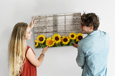 Magnetic dry erase board Creative Sunflower Flower Board