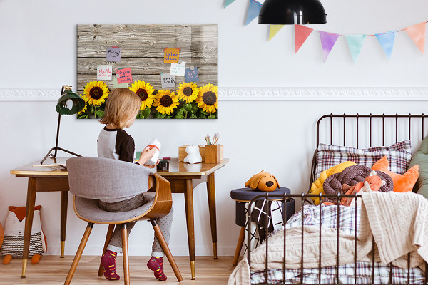Magnetic dry erase board Creative Sunflower Flower Board