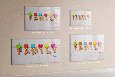 Dry erase board magnetic Colorful memories on a string of photos