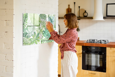 Magnetic dry erase board Green board for photos and notes