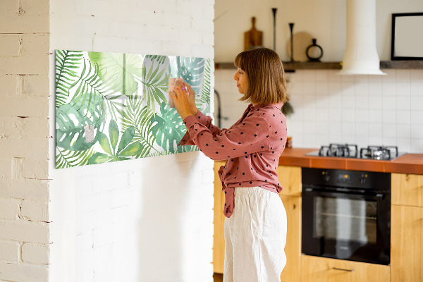 Magnetic dry erase board Green board for photos and notes