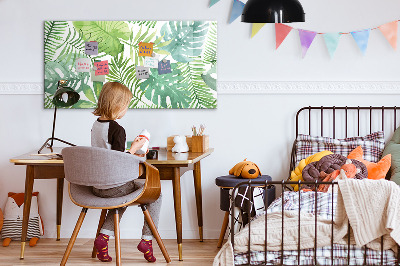 Magnetic dry erase board Green board for photos and notes