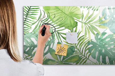 Magnetic dry erase board Green board for photos and notes