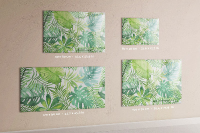 Magnetic dry erase board Green board for photos and notes