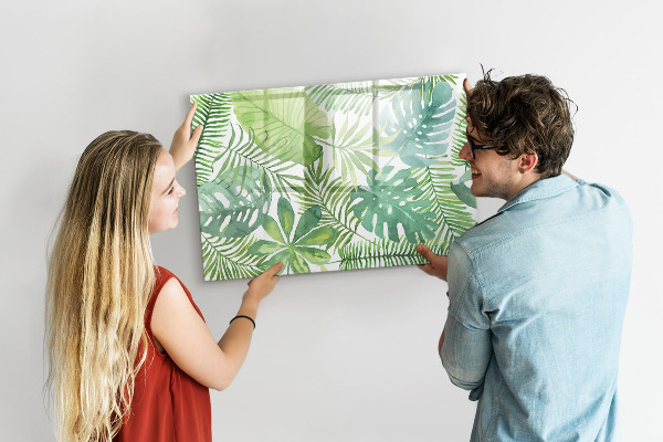 Magnetic dry erase board Green board for photos and notes