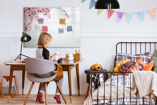 Magnetic dry erase board A creative space for presenting photos