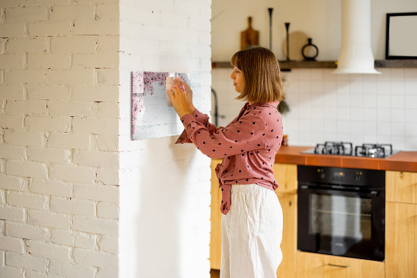 Magnetic dry erase board A creative space for presenting photos
