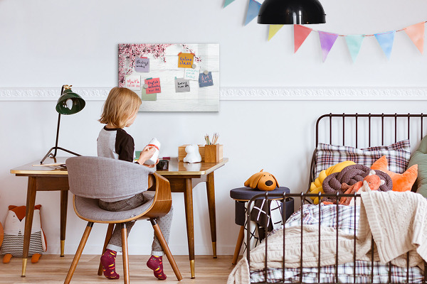 Magnetic dry erase board A creative space for presenting photos