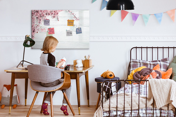 Magnetic dry erase board A creative space for presenting photos
