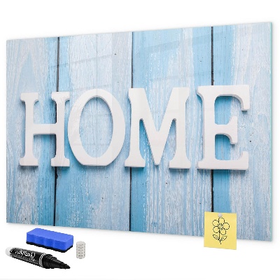 Dry erase board magnetic Wall decoration with a home theme