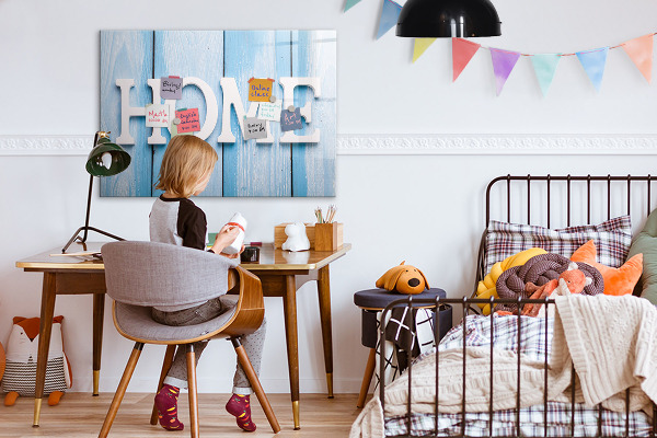 Dry erase board magnetic Wall decoration with a home theme