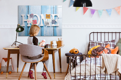 Dry erase board magnetic Wall decoration with a home theme