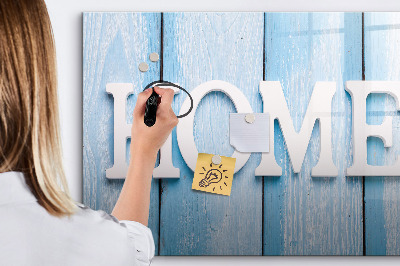 Dry erase board magnetic Wall decoration with a home theme