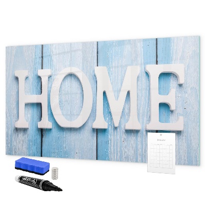 Dry erase board magnetic Wall decoration with a home theme