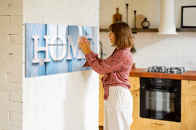 Dry erase board magnetic Wall decoration with a home theme