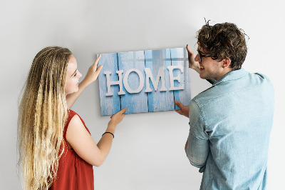 Dry erase board magnetic Wall decoration with a home theme