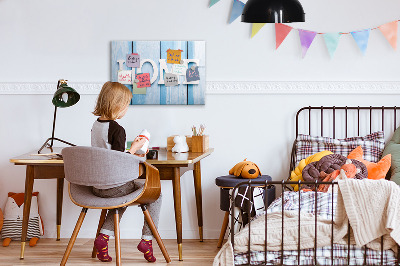 Dry erase board magnetic Wall decoration with a home theme