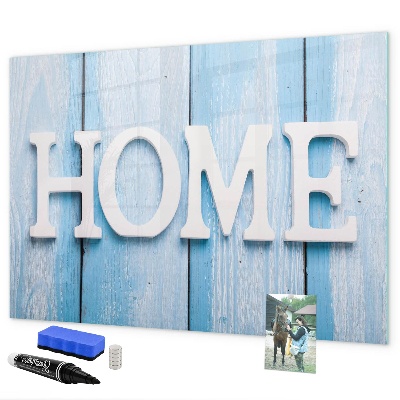 Dry erase board magnetic Wall decoration with a home theme
