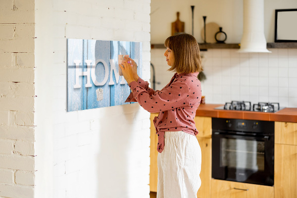 Dry erase board magnetic Wall decoration with a home theme